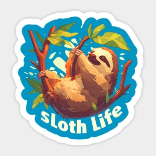 sloth life Sticker